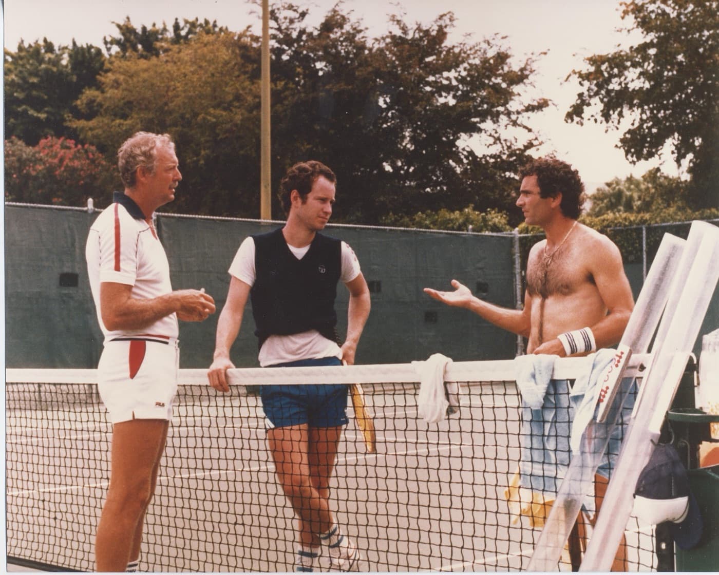 1980 — On tour with Fred Stolle and John McEnroe