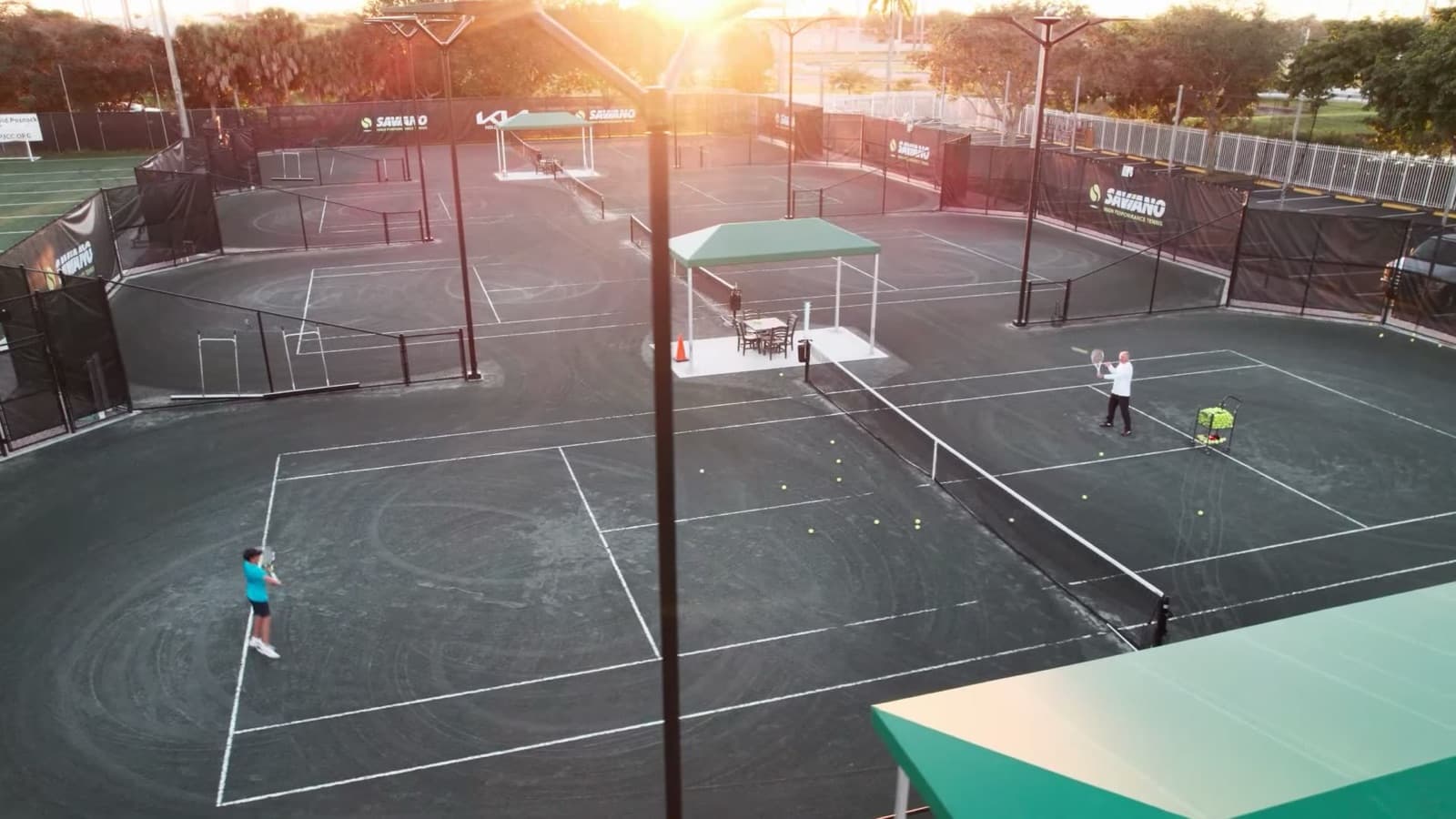 Training into the Florida evening